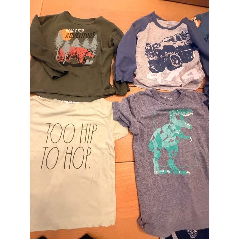Mixed Brand Graphic T Shirt Hoodie Lot Boys Size 5-6 Casual Indie Skater